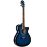 GUITARRA OSCAR SCHMIDT ELECTRO ACUSTICA OACEF AZUL TRANSPARENTE