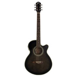 GUITARRA ELECTRO-ACUSTICA OSCAR SCHMIDT FLAMED TRANSPARENT BLACK