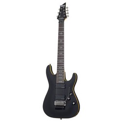 GUITARRA ELECTRICA SCHECTER DEMON-7 FR NEGRO SATINADO ENVEJECIDO