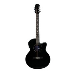 GUITARRA LA SEVILLANA ELECTRO-ACUSTICA FO-300CEQ NEGRO