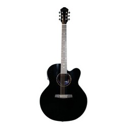 GUITARRA LA SEVILLANA ELECTRO-ACUSTICA JU-340CEQ NEGRO