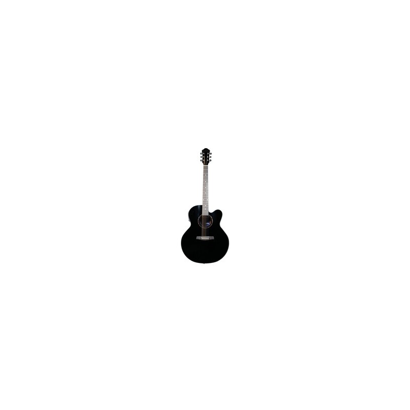 GUITARRA LA SEVILLANA ELECTRO-ACUSTICA JU-340CEQ NEGRO