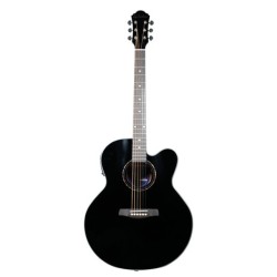 GUITARRA LA SEVILLANA ELECTRO-ACUSTICA JU-340CEQ NEGRO