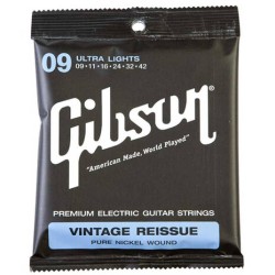 Juego de Cuerdas Para Guitarra Eléctrica Níquel Vintage 09-42 GIBSON