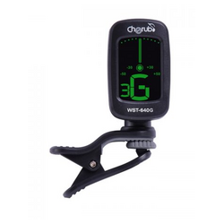 AFINADOR DIGITAL PARA GUITARRA CHERUB NEGRO CON AUTO ENCENDIDO