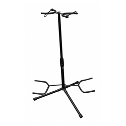 Atril Doble Para Guitarra Acustica Con Tripie Y Brazo Silvertone