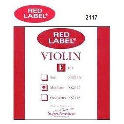 CUERDA 1a "E" (MI) PARA VIOLIN 4/4 RED LABEL SUPER SENSITIVE