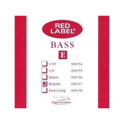 CUERDA 4a "E" (MI) PARA CONTRABAJO RED LABEL SUPER SENSITIVE