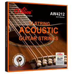 CUERDAS DE BRONCE .12/.52 PARA GUITARRA DE 12 CUERDAS ALICE