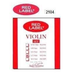 CUERDAS JUEGO PARA VIOLIN 1/2 RED LABEL SUPER SENSITIVE