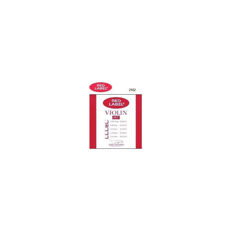 CUERDAS JUEGO PARA VIOLIN 1/8 RED LABEL SUPER SENSITIVE