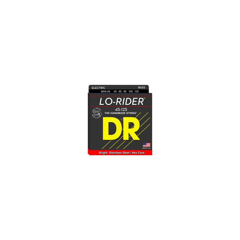 JUEGO DE CUERDAS PARA BAJO ELECTRICO 5CDAS MED 45/125 LO-RIDER DR