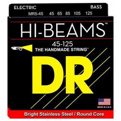 JUEGO DE CUERDAS PARA BAJO ELECTRICO 5 CUERDAS MEDIUM 45/125 HI-BEAM DR