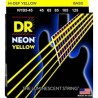JUEGO DE CUERDAS PARA BAJO ELECTRICO 5 CUERDAS MEDIUM 45/125 NEON YELLOW DR