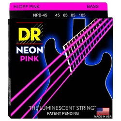 JUEGO DE CUERDAS P/BAJO ELECTRICO MEDIUM 45/105 NEON PINK DR