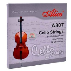 JUEGO DE CUERDAS PARA CHELO 4/4 NI-AL NI-CR ALICE