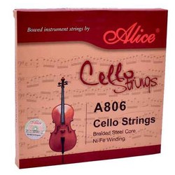 JUEGO DE CUERDAS PARA CHELO 4/4 NICKEL-CROMO ALICE