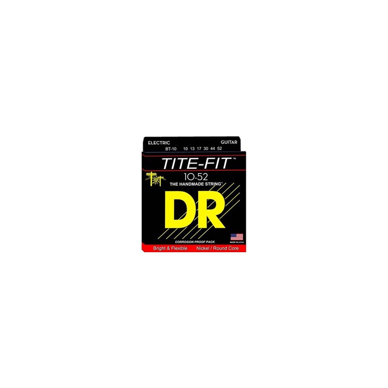 JUEGO DE CUERDAS PARA GUITARRA ELECTRICA BIG HEAVY 10/52 TITE-FIT DR