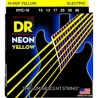 JUEGO DE CUERDAS PARA GUITARRA ELECTRICA MED 10/46 HI-DE NEON YELLOW DR