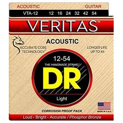 JUEGO DE CUERDAS PARA GUITARRA ELECTRIC ACUSTICA LIGHT 12/54 VERITAS DR B1208