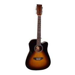 Guitarra Texana Electroacustica Sombreada 12 Cdas Segovia