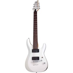 GUITARRA SCHECTER ELECTRICA C-7 DELUXE BLANCO SATINADO