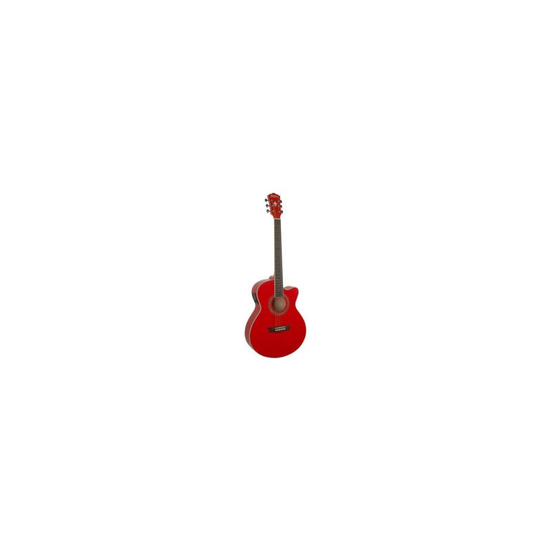 GUITARRA WASHBURN ELECTRO-ACUSTICA EA12 ROJO