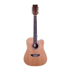 Guitarra Texana Electroacustica Con Afinador Natural 12 Cuerdas Segovia