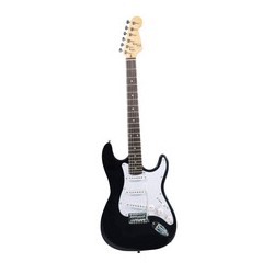 Guitarra Electrica Symphonic Negra Con Funda Sqoe CT-A BK