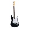 Guitarra Electrica Symphonic Negra Con Funda Sqoe CT-A BK