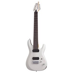 GUITARRA SCHECTER ELECTRICA C-8 DELUXE BLANCO SATINADO