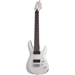 GUITARRA SCHECTER ELECTRICA C-8 DELUXE BLANCO SATINADO