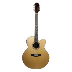 GUITARRA LA SEVILLANA ELECTRO-ACUSTICA JU-340CEQ NATURAL