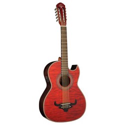 BAJO QUINTO OSCAR SCHMIDT E/ACUS OH32SEQ ROJO TRANSPARENTE