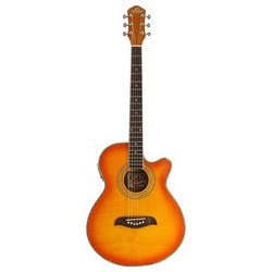 GUITARRA OSCAR SCHMIDT ELECTRO ACUSTICA OG10CEF  AMARILLO SOMBREADO