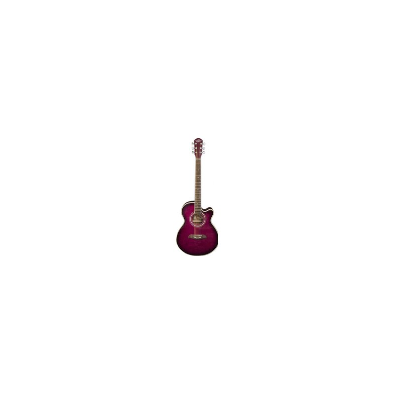 GUITARRA OSCAR SCHMIDT ELECTRO ACUSTICA OG10CEF MORADO TRANSPARENTE