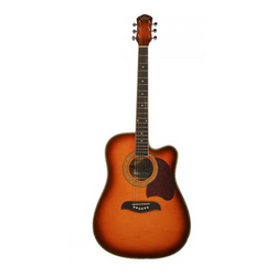 GUITARRA OSCAR SCHMIDT ELECTRO ACUSTICA OG2CEF AMARILLO SOMBREADO