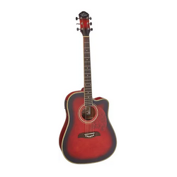 GUITARRA OSCAR SCHMIDT ELECTRO ACUSTICA OG2CEF CEREZA NEGRO