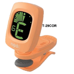 AFINADOR DIGITAL CROMATICO NARANJA PARA GUITARRA,BAJO, VIOLIN Y UKULELE MUSEDO