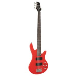 Bajo electrico Symphonic de 5 cuerdas Rojo