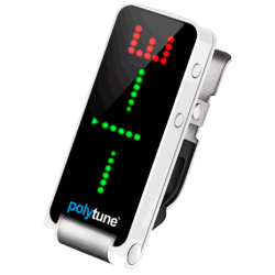AFINADOR TC ELECTRONIC POLYTUNE CLIP BLANCO