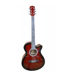 GUITARRA  ELECTROACUSTICA ROJA SEGOVIA