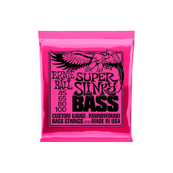 Juego De Cuerdas Para Bajo Electrico 4 Cdas Ernie Ball 45-100 Rosa