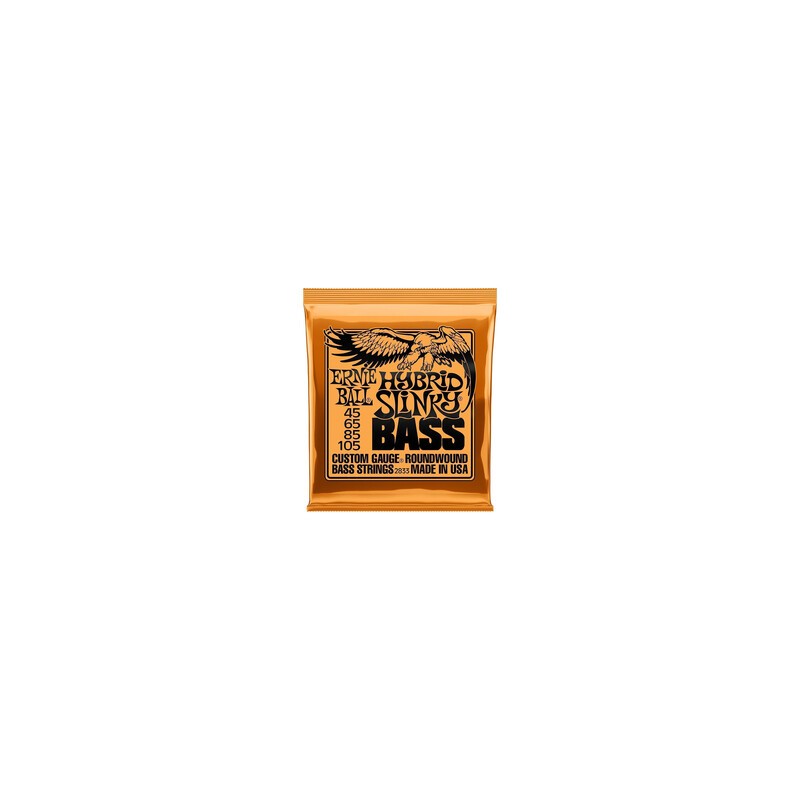 Juego De Cuerdas Para Bajo Electrico Ernie Ball Hslinky 45105 Naranja