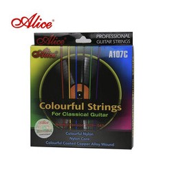 Juego De Cuerdas Para Guitarra Acustica Nylon Alice en Colores