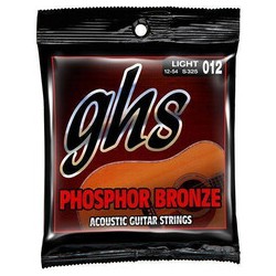 Juego de cuerdas GHS de acero para guitarra acustica S325