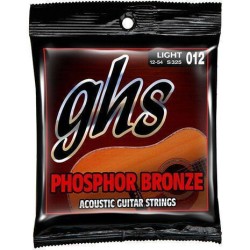 Juego de cuerdas GHS de acero para guitarra acustica S325