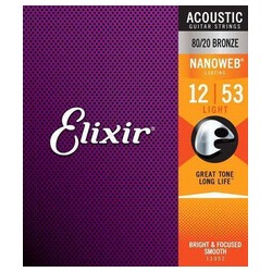 Juego de Cuerdas Para Guitarra Acústica Elixir Bronze 11052